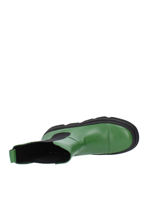 Beatles ankle boots model 422M-908-20-P094CO in leather and fabric EMANUELLE VEE | 422M-908-20-P094CO/1VERDE